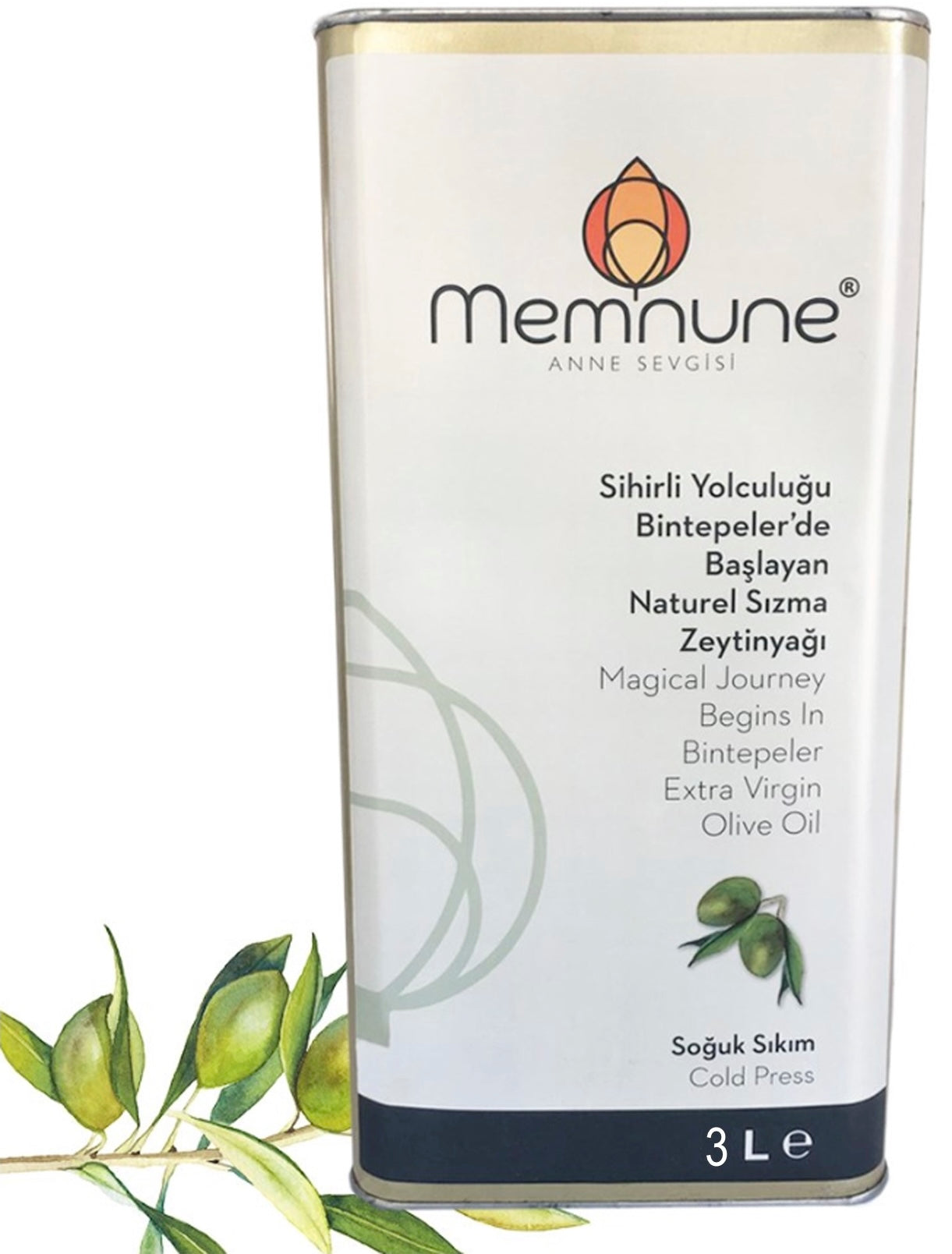 Soğuk Sıkım Sızma Zeytinyağı Filtresiz 3LT (Ege, Salihli)